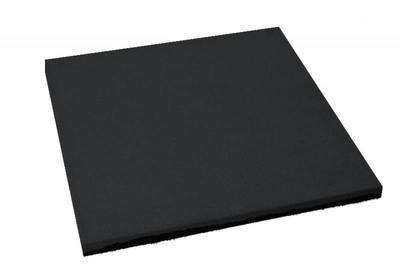 Резиновая плитка 500*500*20 мм черная