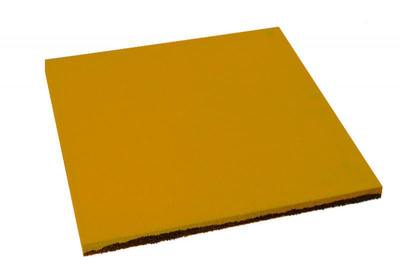 Резиновая плитка 500*500*20 мм желтая
