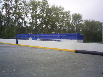 Хоккейный корт 20мх40м стеклопластик